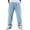 Sky Blue -AB02, variant on Men's Corduroy Joggers Wide Leg Straight Baggy Fashion Casual Pants with Pockets Comfort Fit Trousers Sky Blue XL