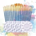 thumbnail image 1 of Juego de Paleta de Pinceles de Pintura BLESIY Pincel de artista, 1 of 8