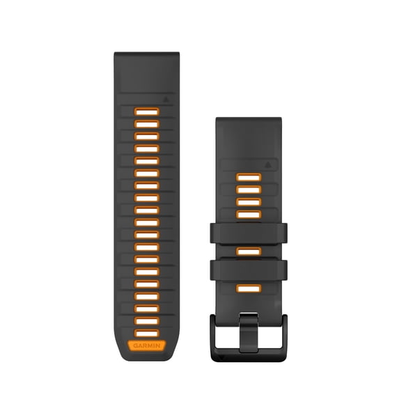 Correa para Reloj Garmin QuickFit 26mm Silicona Naranja Grafito