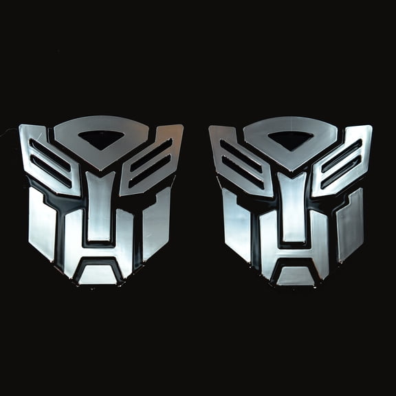 Autogem Transforming Auto Robot Emblem 3” Chrome – Universal Fit Car Truck SUV Exterior Badge with 3M Adhesive