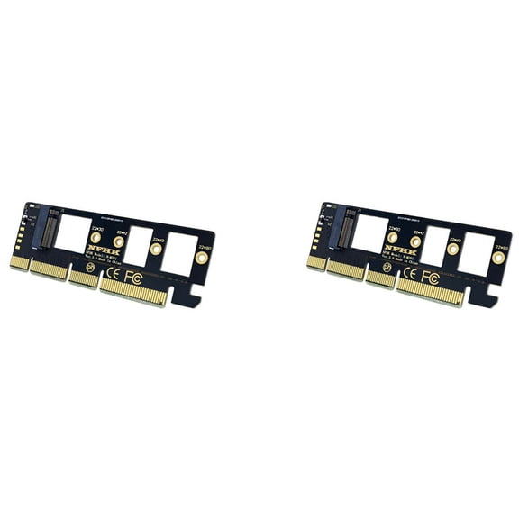 2X Expansion Card M.2 NVME SSD to PCIE 3.0 X16/X8/X4 Desktop SSD Adapter Card Support 2230 2242 2260 2280 Size SSD