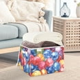 thumbnail image 5 of Watercolor Gridiron Ball Large Storage Bins with Linen Collapsible Lid Storage Box 16.7 x 12.6 x 11.8in, 5 of 7