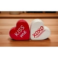 thumbnail image 2 of Ceramic Heart Shaped Salt and Pepper Set Kiss Me XOXO 2.5 inches, 2 of 3