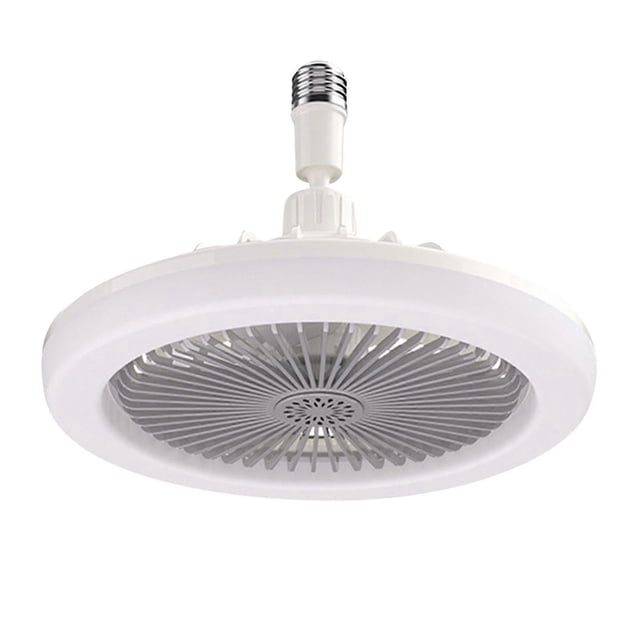 26-27 Circulator Mini Fan with Led Light,Led Ceiling Fan with Bulb,3 Levels of Air Flow, Remote Control