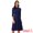 Deep Blue, variant on DARING DIVA Women's Vintage 3/4 Sleeve Church Semi Fit and Flare Dress S Dark Green