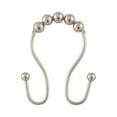 thumbnail image 2 of Utopia Alley  Double Roller Ball Stainless Steel Shower Curtain Hooks Rings, Set of 12 Brushed Nickel, 2 of 10