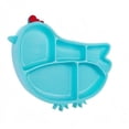 thumbnail image 2 of Plato de Silicona Innobaby Azul diseño de niños, 2 of 4