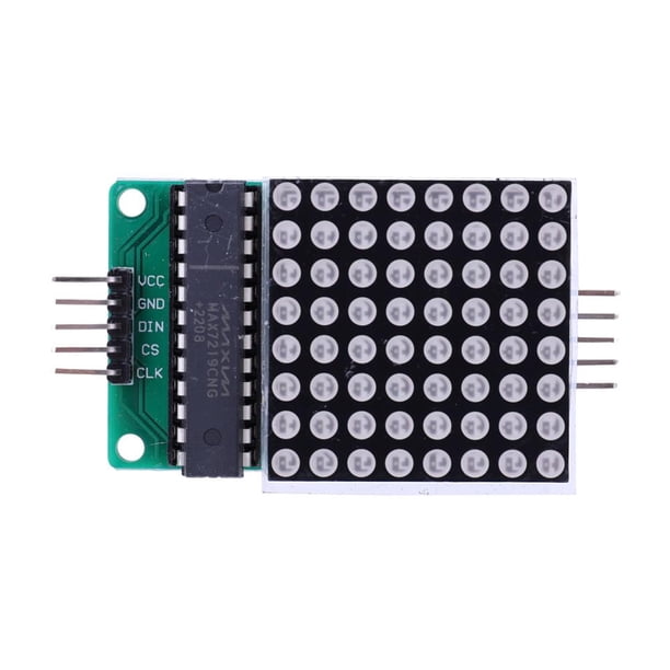 MAX7219 Dot LED Matrix Module MCU Control Module 8x8 Entrada de salida Cátodo común