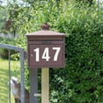 thumbnail image 4 of SHOWERORO Reliable White Adhesive Number Stickers for House and Mailbox Waterproof Outdoor Use, 4 of 8