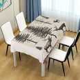 thumbnail image 4 of Yayeee Tablecloths 54" x 54" Rectangle Wrinkle Resistant Party Table Cover, Black Deer, 4 of 8