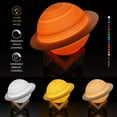 thumbnail image 1 of Fankiway Coloré Led Impression Saturn Lampe Lampe de Nuit Saturn Lampe avec Stand / à Distance, 1 of 9