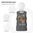 thumbnail image 3 of Rocae I Like Big Digger for Men's Basketball Jersey Lightweight and Breathable Athletic Tank Top,Quick-Drying Sports Jersey Small, 3 of 9