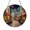 Acrylic 3.5 Inch, variant on Paris Street Stained Glass Suncatcher Window Hanging Decor, Nighttime Cityscape Sun Catcher Ornament, Charming European Village Window Art Decoration, Decorative Window Hanging, Parisian Gift Decor