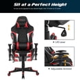 Goplus Massage Gamer Computer Swivel Chair with Headrest and Lumbar