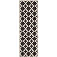 thumbnail image 1 of Safavieh Courtyard Black Indoor Outdoor Rug - Runner 2'3" x 14', 1 of 4