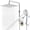 Silver-1.8 Gallons Per Minute California, variant on Upgraded Dual Shower Headsbo 10 Inch Filtered Head With Handheld 3-way Rain Filters 7 Settings Spray High Height Adjustable