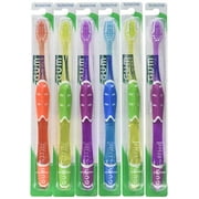Gum Technique Deep Clean Toothbrush - 525 Soft Compact (Pack Of 6) Colors Vary)