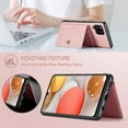 thumbnail image 2 of For Samsung Galaxy A22 Case 5G, Wallet with Detachable Magnetic Card Pockets,fit Car Mount, 2 in 1 Durable PU Leather Money Card Sleeve Kickstand Shockproof Protection Back Flip Cover - Pink, 2 of 8