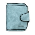 thumbnail image 1 of Women's Wallet Small Double Folded Leather Card Pocket Retro Handbag Wallet (Green), 1 of 5