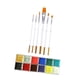 thumbnail image 4 of Paleta de Pintura para rostro y cuerpo jinwen 12 colores para maquillaje y disfraces de Halloween 6 pinceles, 4 of 8