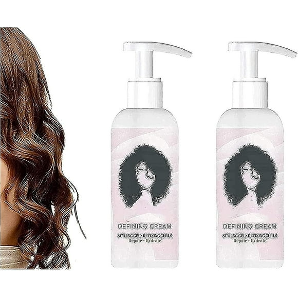 Pro Curl Cream Gel, Defining Cream Hair Care Elastin, Moisturizing Curl Conditioner For Frizz Control Color Treated