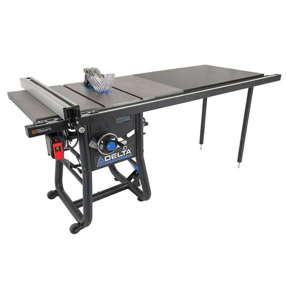 Delta 36-5152T2 15 Amp 52 in. Contractor Table Saw with Cast Extensions