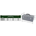 thumbnail image 2 of Caja para herramienta de metal GrayBox 1Pza 1Charola 2Divisiones 23 7/8" Base 7 1/2" Altura 9 3/16" Ancho Metal, 2 of 3