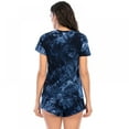 thumbnail image 6 of Women's Tie-dye Shorts Pajama Set Short Sleeve Sleepwear Nightwear Pjs, 6 of 7