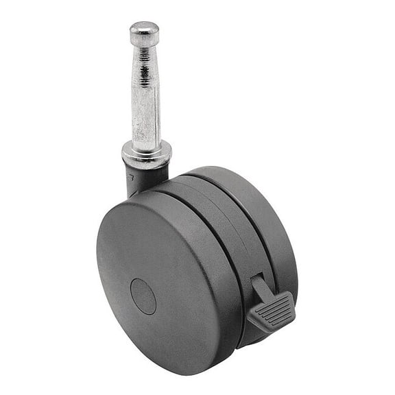 Shepherd Hardware Stem Caster,3"dia,Nylon,165lb PUT75302BK-B