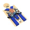 thumbnail image 3 of Juego de tirantes y pajarita para niños con 3 pinzas en forma de Y, práctico y portátil, para niños de 1 a 8 años. Azul, 3 of 9