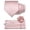 Blush Pink, variant on Plaid Checkered Tie Set for Men, 4PCS Necktie Gift Set with Pocket Square, Tie Clip & Lapel Pin