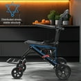 thumbnail image 6 of solautey Wheelchairs for Adults Transport Chair Lightweight Foldable with Handbrakes, Transport Wheelchair Lightweight Foldable for Seniors, 15 Inch Seat, Supports 220lbs, 6 of 8
