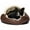 Brown, variant on Precious Tails Vegan Leather Deep Dish Cave Pet Dog Bed - Large