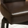 thumbnail image 6 of Modern Dark Brown Pu Leather Swivel Counter Stool, 28-inch - Living Room Item Elevates Status, 6 of 6