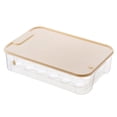 thumbnail image 2 of Kitchen Stackable Egg Storage Box with Date Reminder Large Capacity Clear 24 Grids Refrigerator Egg Carton with Lid, 2 of 8