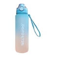thumbnail image 3 of Botella De Agua Botella de agua de color degradado de 1000 ml con cubierta que rebota Botella deportiva para viajes (B) Hugtrwg Libre de BPA, 3 of 8
