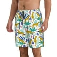 thumbnail image 2 of Naloa Summer Leopard Men's Beach Shorts, Surfing shorts, Swim trunks, Quick Dry Swim Trunks for Surfing Beach Fun - 3X-Large, 2 of 9
