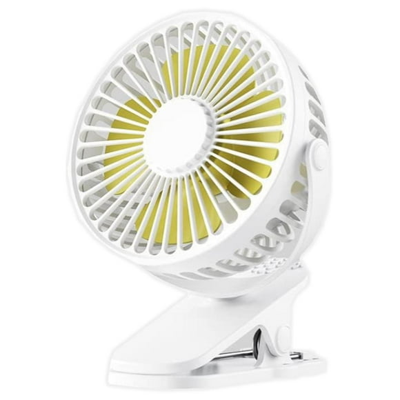 Ventilador Escritorio Elegante MiniBreezeWhite 1Pza 4"Ø Blanco USB 5V 3 Velocidades Ventiladores de Ecritorio. VentDepot MXREW-001