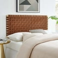 thumbnail image 2 of Headboard, Full Size, Brown Natural, Vegan Leather, Bedroom, Modern Contemporary HB36753, 2 of 7