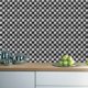 thumbnail image 5 of 10 Uds. Adhesivo de pared de mosaico de azulejos impermeables de PVC calcomanías decorativas (MSC015) Likrtyny Libre de BPA, 5 of 8