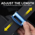 thumbnail image 2 of ZHAOCHENG clips para cinturón de seguridad, ajustador PPA, cinturón de seguridad anticorrosión, bloque de cinturón de seguridad ajustable, bloque de cinturón de seguridad para coche, automóvil, adulto, 2 of 5
