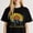 Black-1, variant on Sunflower and Ribbon Printing T Shirt Graves Disease Awareness Tee