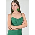 thumbnail image 4 of Vestido de lino con abertura Roman Fashion /Juvenil, 02286 (Verde) verde M, 4 of 5
