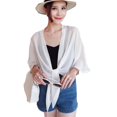 thumbnail image 1 of ENJOYW Blouse Ouverte pour Femmes Manches 3/4 Anti-UV Blouse Transparente Cardigan Fin Polyester, 1 of 7