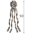 thumbnail image 4 of SUTENGDA Large Glitter Candy Cane Stripe Ribbon Christmas Tree Topper Bow and 12  Bows  13 Pieces, 4 of 5