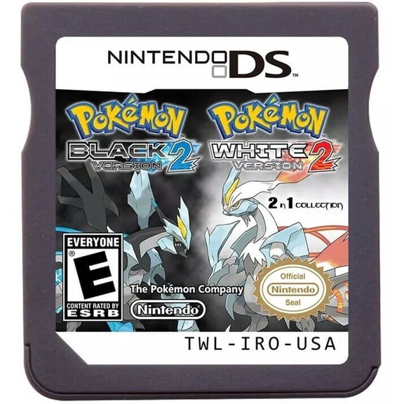 NDS Game Cartridge Pokemon Black and White 2 DS Game,US Version