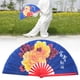 thumbnail image 5 of Los amantes de las artes marciales de bambú Natural, flor de peonía, Kung Fu Taiji, realizan abanicos plegables con sonido fuerte, 5 of 8