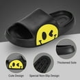 thumbnail image 3 of PISIQI Women's Smiley Slippers Sandals EVA Anti Slip Slippers Gym Home Casual Shower Shoes, 3 of 6