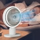 thumbnail image 2 of Mini ventilador de escritorio con luz LED, recargable por USB, tres velocidades ajustables para uso en el hogar y la oficina, ventilador de circulación portátil con batería de 1800 mAh para refrigera, 2 of 6