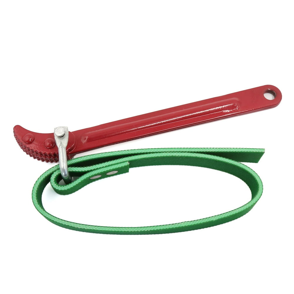 Car Adjustable Faux Leather Belt OilFilter Strap Wrench Spanner Tool